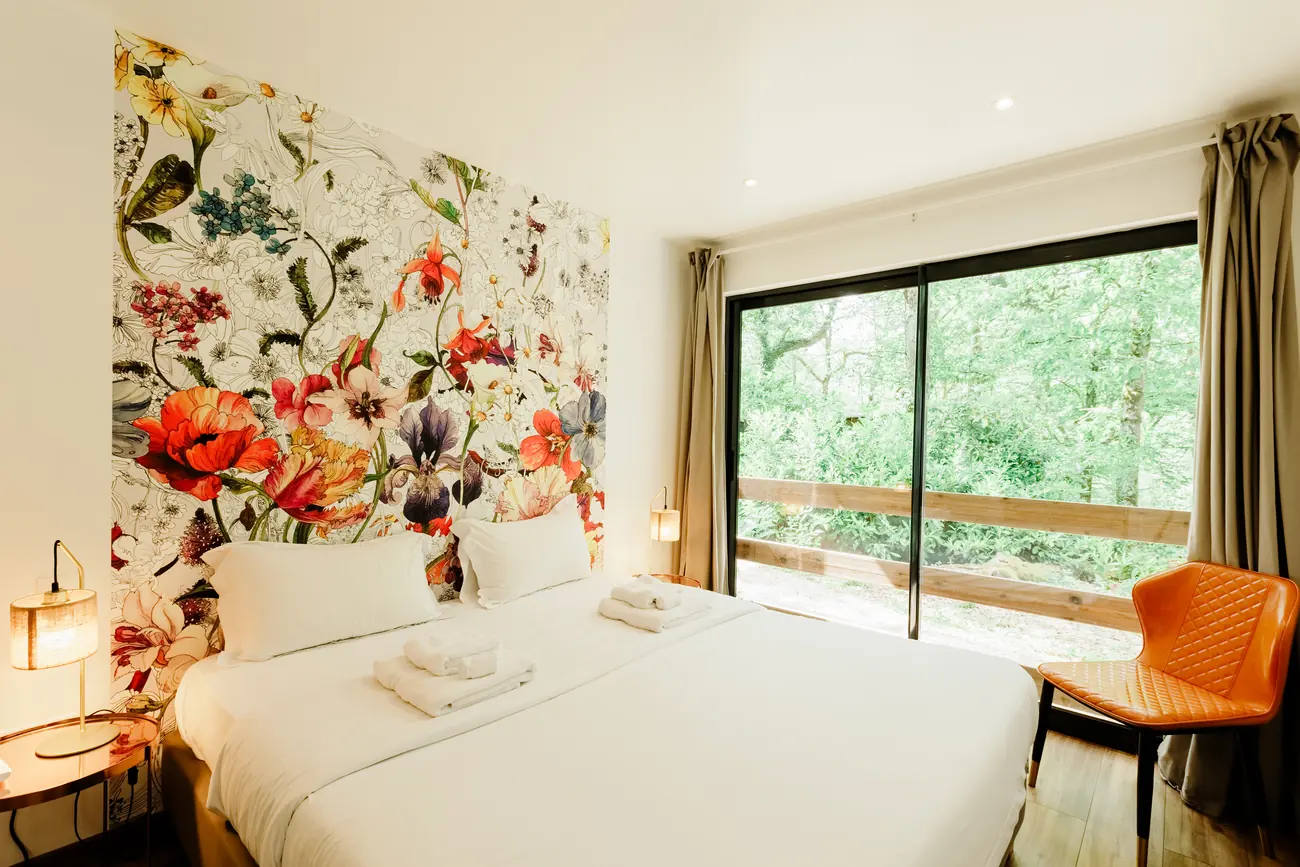 A bungalow, the bedroom